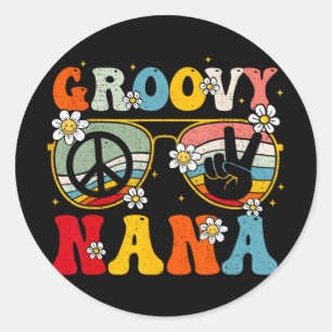 Adesivo Nana Retro Matching Family 70s Dia de as mães Vovó