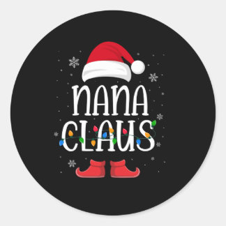 Adesivo Nana Santa Claus Hat With Xmas Light Christmas