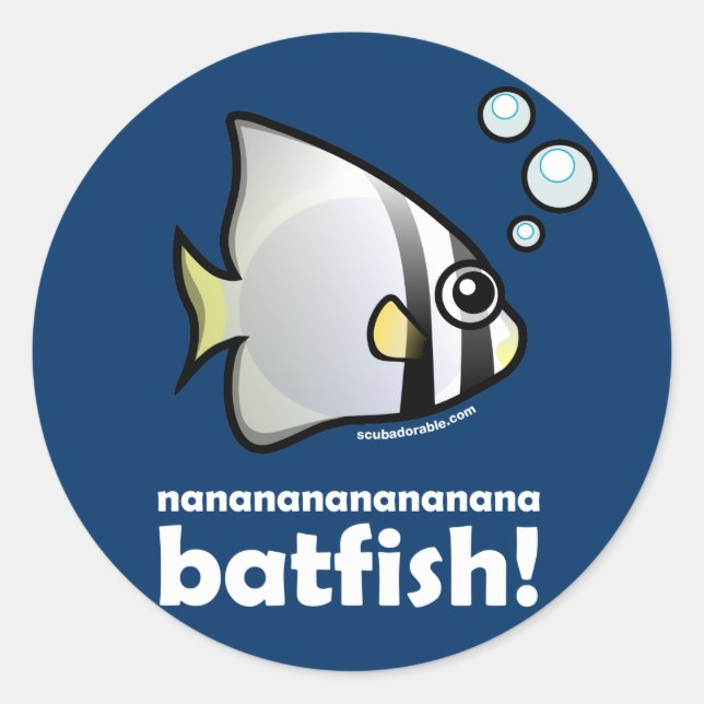 Adesivo nanananananana Batfish! (Frente)