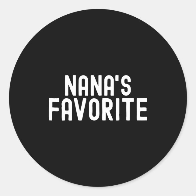 Adesivo Nana's Favorite Family Baby Granhild Quote Family  (Frente)