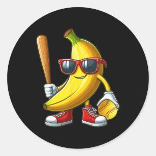 Adesivo Nanas Sungles Jogando Softll Jogo Divertido de Fru