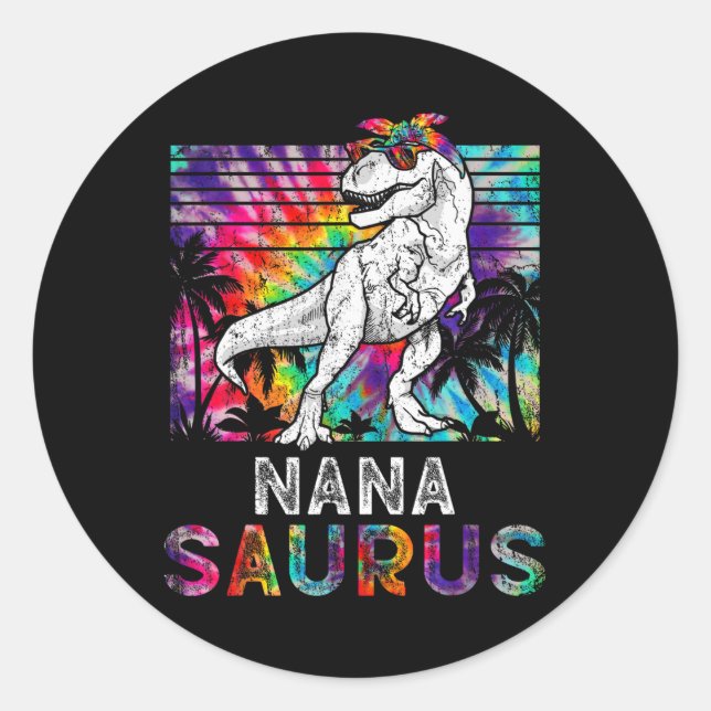 Adesivo Nanasaurus Dinosaur Nana Saurus Família Correspond (Frente)
