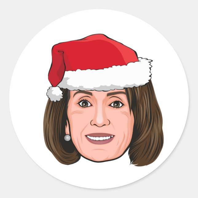 Adesivo NANCY PELOSI Natal (Frente)