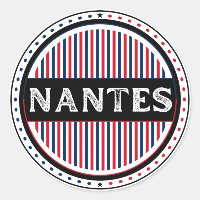 Adesivo Nantes City Pride Emblem – French Identity (Frente)