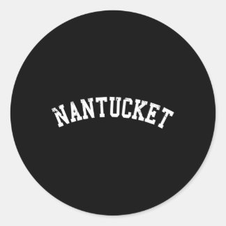 Adesivo Nantucket - Inscrição Branca Distinta