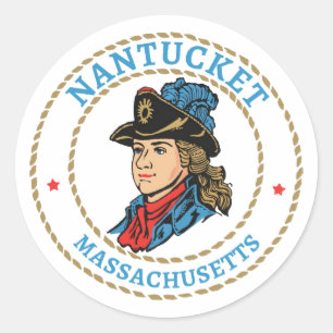 Adesivo Nantucket Massachusetts Colonial
