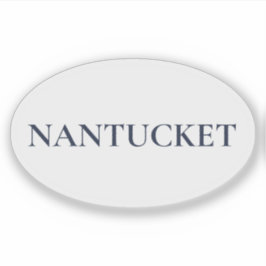 Adesivo Nantucket Oval | Estilo Costeiro Sophisticado