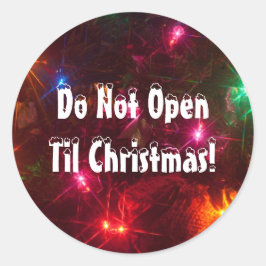 Adesivo Não Abrir as Luzes de Natal