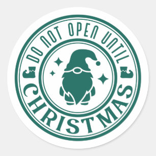 Adesivo Não Abrir Até O Natal