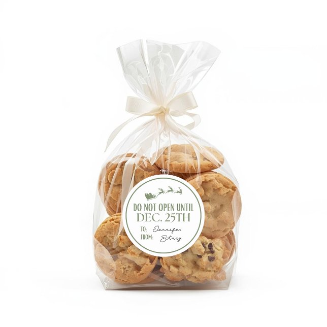 Adesivo Não Abrir Até o Natal Papai Noel (Criador carregado)