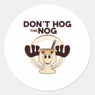 Adesivo Não Acapare o Nog! Camisa Divertida de Natal com A
