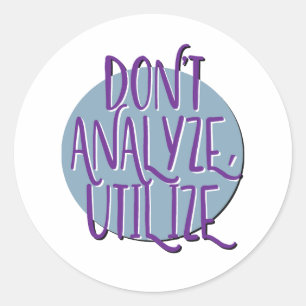 Adesivo Não analisar, utilizar o slogan de recuperação