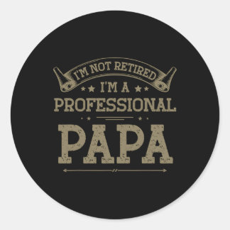 Adesivo Não Aposentado Um Dia de os pais De Papá Profissio