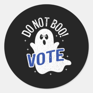 Adesivo Não Boo! Votar Eleições Fantasmas Democracia Améri