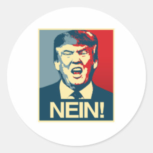 Adesivo NÃO - Cartaz Anti-Trump - Anti-Trump -
