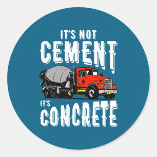 Adesivo Não Cimento É Concreto Caminhão De Concreto Engraç