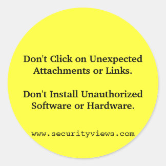 Adesivo Não clique!