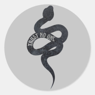 Adesivo Não Confie em Ninguém Serpente Cobra
