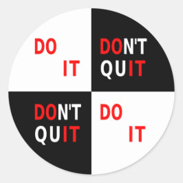 Adesivo Não deixe de ser uma inspiração branca negra