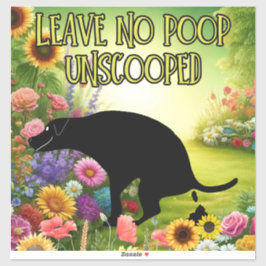 Adesivo Não deixe nenhum vara sem escopo com vinil de cort