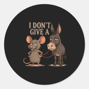 Adesivo Não dou um sarcasmo de rato, meme engraçado de rat