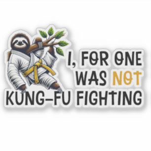 Adesivo Não é a luta de Kung-Fu