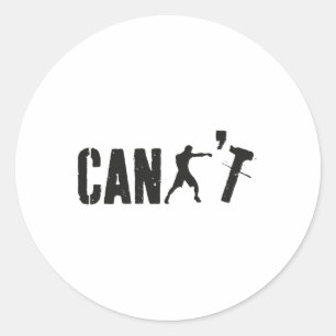 Adesivo Não é Engraçado Jogar Boxer Boxer do Treinador de