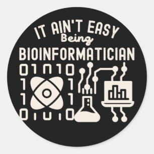 Adesivo Não é Fácil Ser Bioinformático