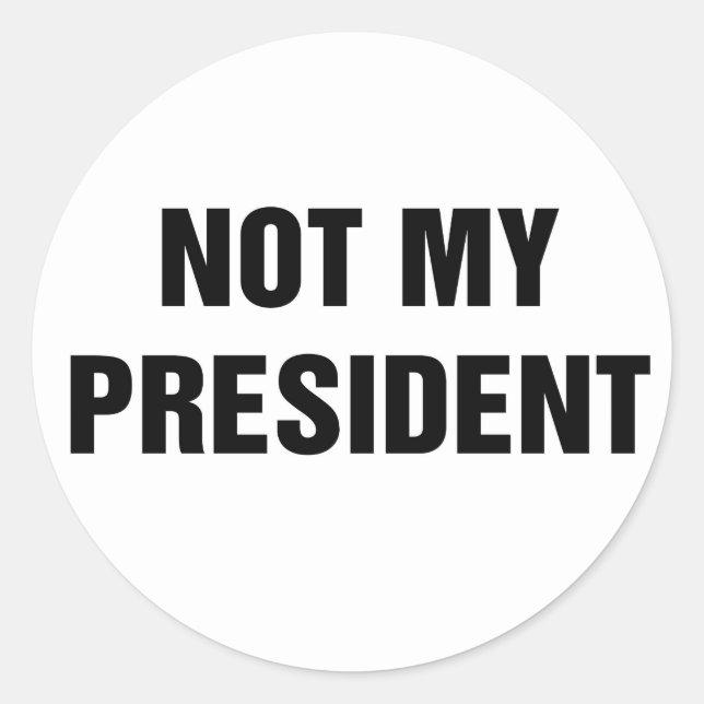 Adesivo Não é meu presidente (Frente)