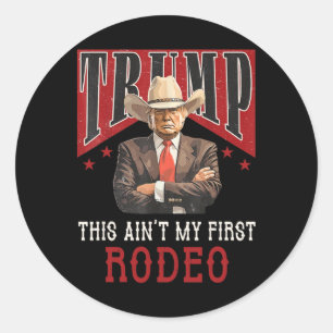 Adesivo Não é minha primeira camisa de rodeio ocidental do