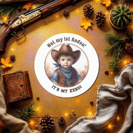 Adesivo "Não é minha rodeia de 11 ruas" Cowboy Toddler no