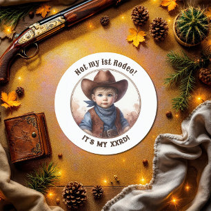Adesivo "Não é minha rodeia de 11 ruas" Cowboy Toddler no 