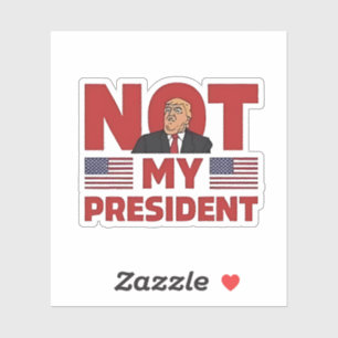 Adesivo Não é o meu discurso de Inaguração Anti-Trump