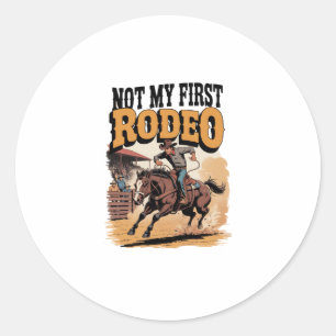 Adesivo Não é o meu primeiro cavalo de rodeio ocidental