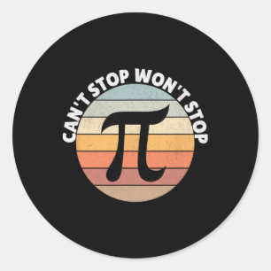 Adesivo Não É Possível Parar Pi Wont Interromper Pi Day Vi