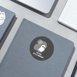 Adesivo Não, é um fantasma! Engraçado e engraçado Dia das 