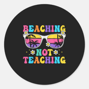 Adesivo Não Ensinando Engraçado Professor Summer Beach V