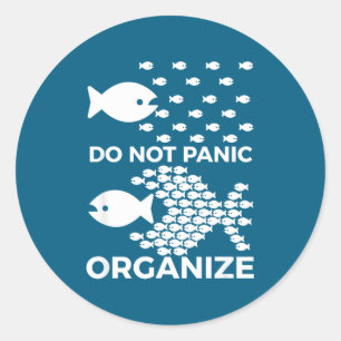 Adesivo Não Entre em Pânico Organização Motivação