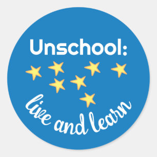 Adesivo Não Escolher Viver e Aprender com Stars Stickers