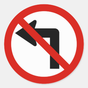 Adesivo Não esquerdo