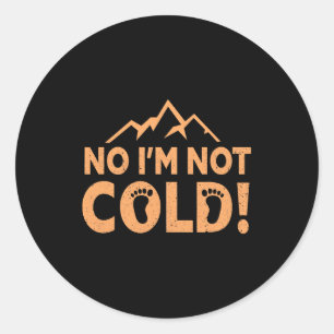 Adesivo Não Estou com Frio, Conectado à Terra Descalço, Di