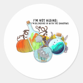 Adesivo Não estou me escondendo; estou me misturando em en