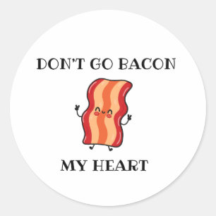 Adesivo Não Faça Bacon Meu Coração