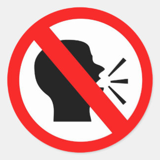 Adesivo Não fale