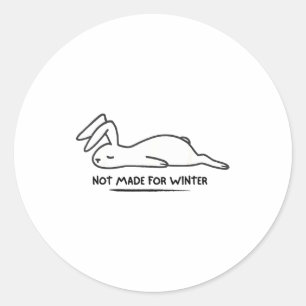 Adesivo Não Feito Para o Coelho de Inverno Amante de Anima