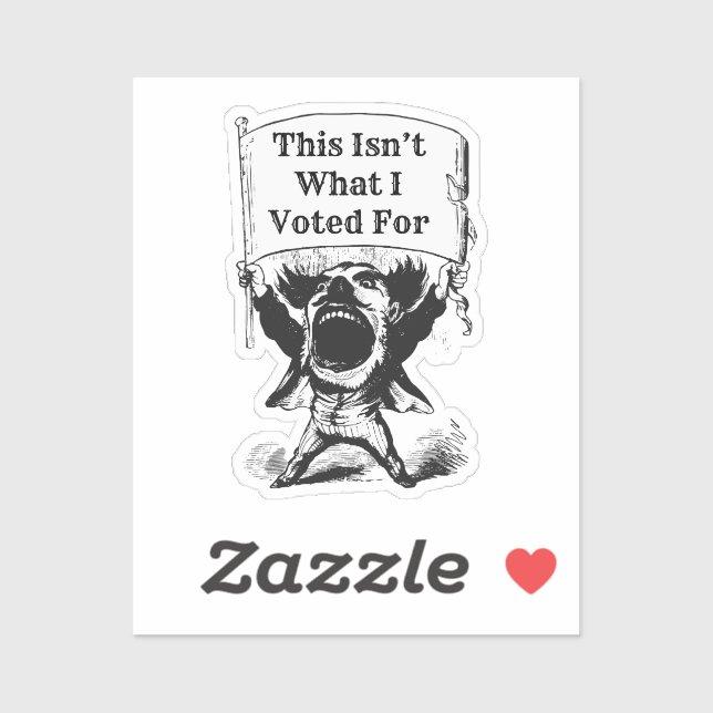 Adesivo Não foi por isso que votei (Folha)