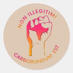 Adesivo NÃO (gradiente)