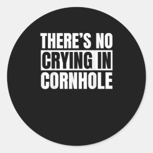 Adesivo Não Há Chorando Em Cornhole Funny Cornhole