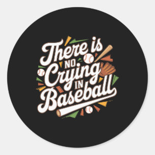 Adesivo Não Há Choro Na Quota De Beisebol Engraçado.