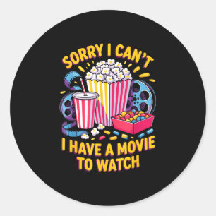 Adesivo Não há filme para assistir filme comida noite lanc